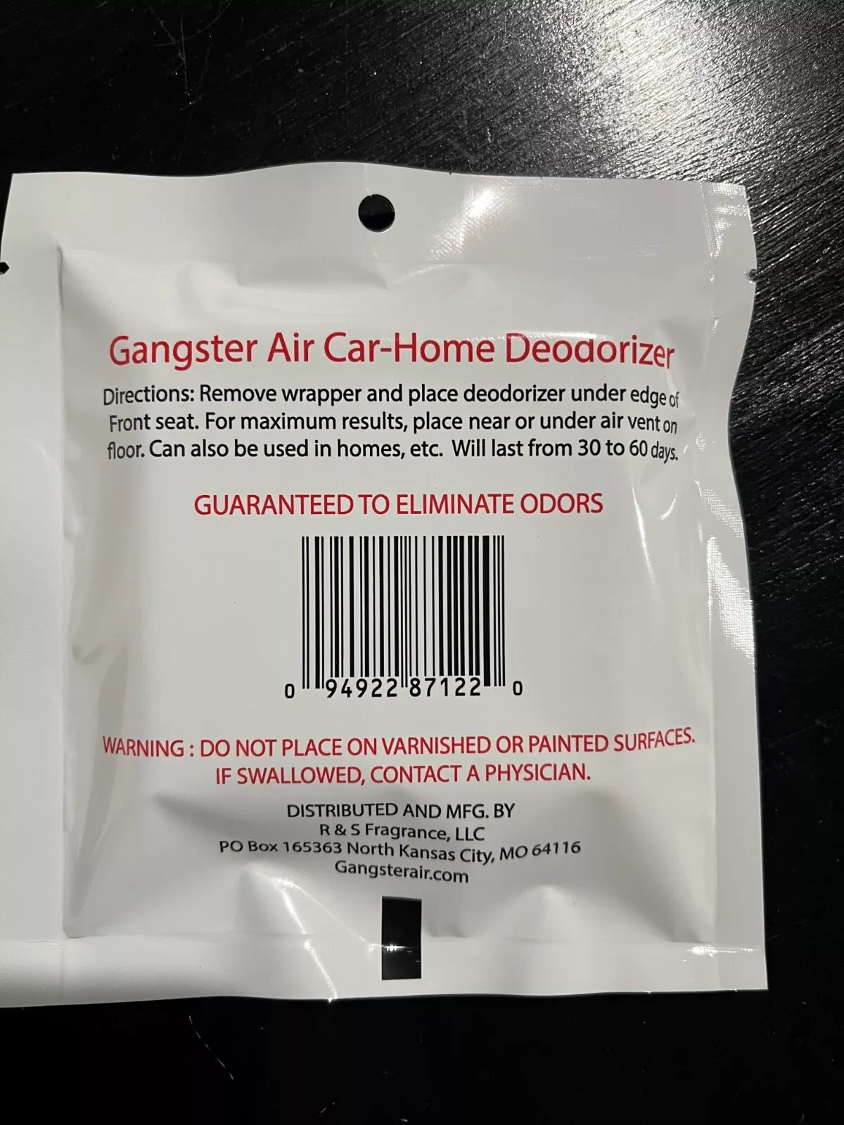 Gangster Air Car and Home Freshener